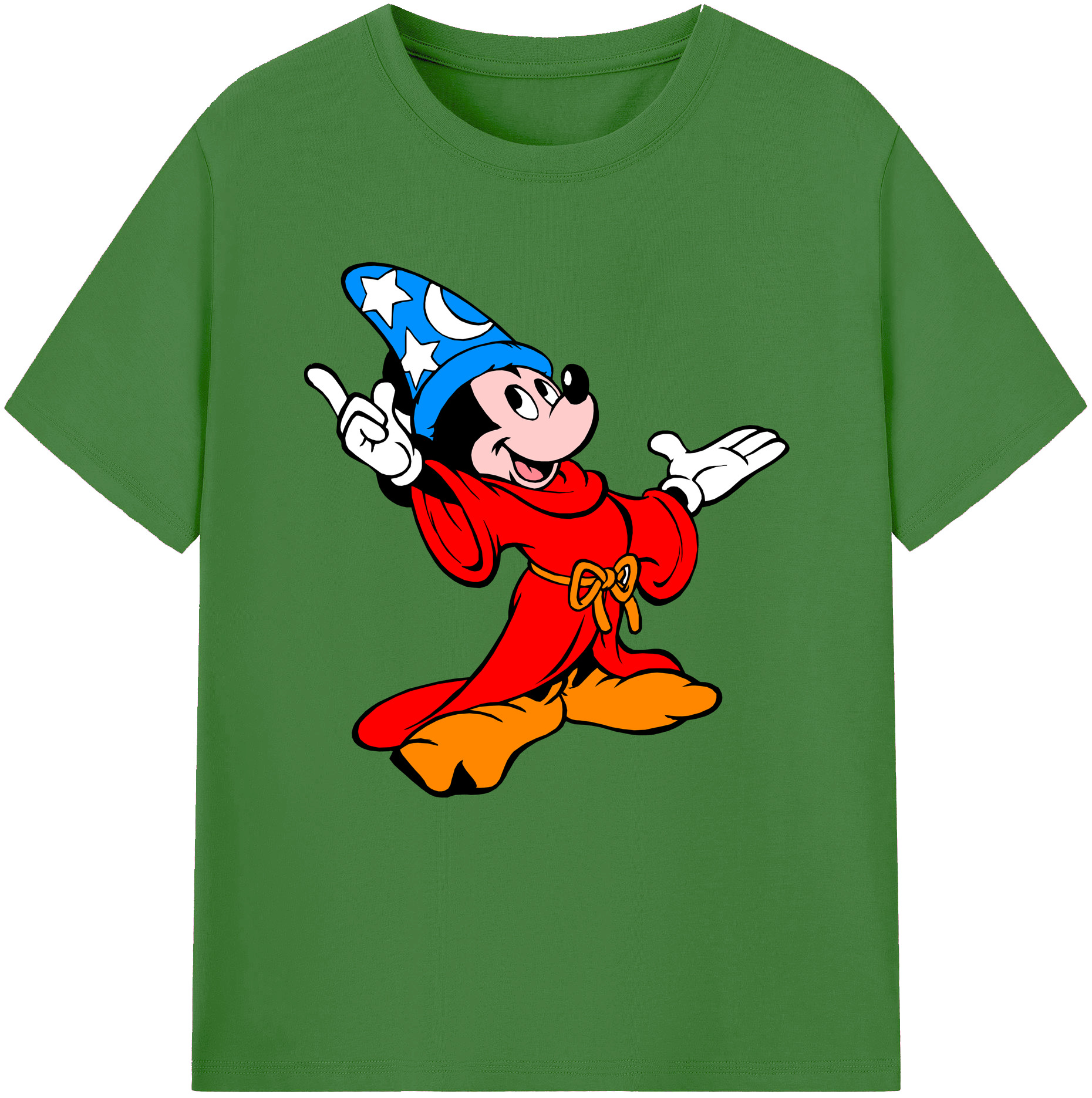 （画像用） ミッキーマウス Mickey Mouse レディースカジュアルプリントTシャツ（綿100％）